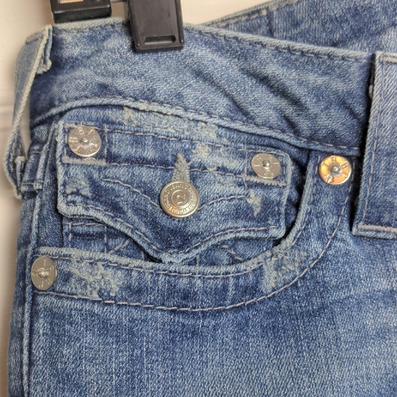 True Religion Indigo Skinny Jeans, Embellished Pockets, Sz. 29 - Picture 8 of 9